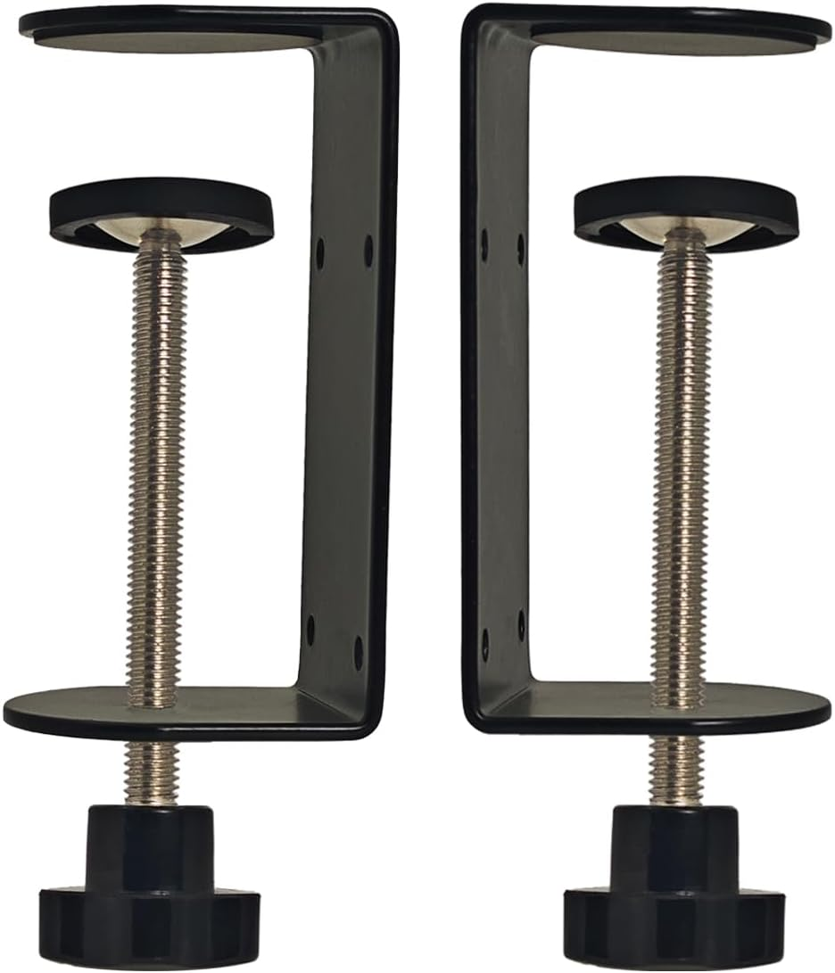 Jhanw 3 Inch C-Clamp with Four Small Holes in the Back, 2-Pack Adjustable Desk C Clamps for Range 0.35"~3.37", Versatile Clamp for Brake, Parts Assembly, Fastening, Welding, Woodwork, Metal Work image number 4