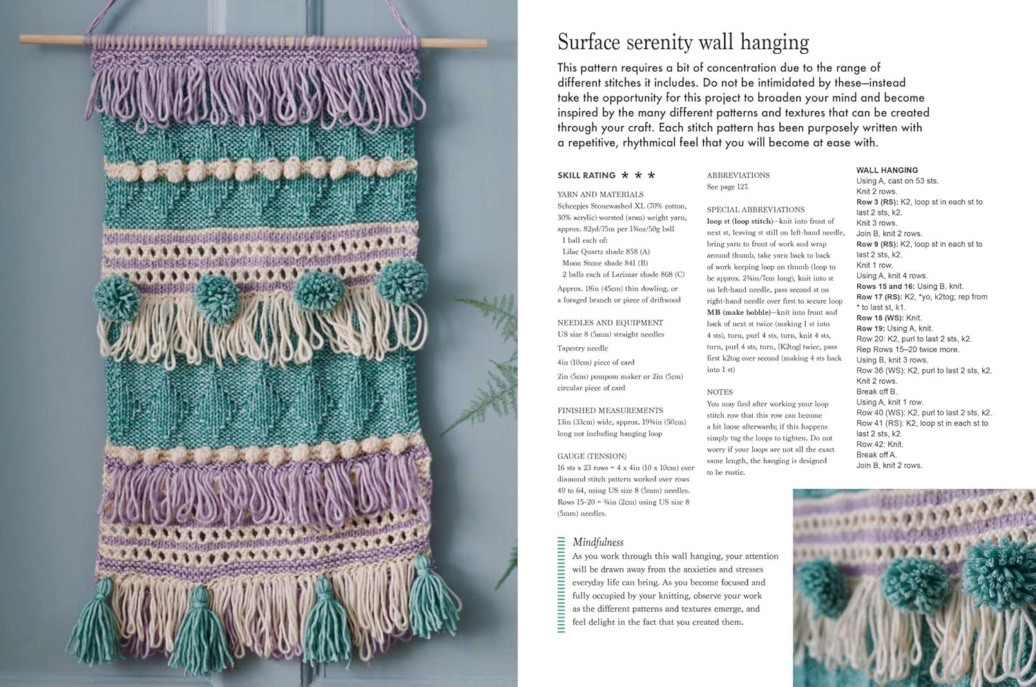 Mindful Knitting: 35 Creative and Calming Patterns to Reduce Stress and Soothe the Mind