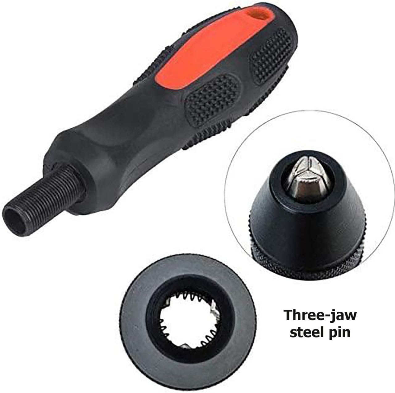 KEWAYO Pin Vise Hand Drill Bits, Precision Hand Drill Bits Rotary Tool, Adjustable Pin Punch Tool with Chuck Capacity 0.5-8Mm, Suitable for Wood, Manual Work DIY, Jewelry, Plastic Model Making image number 2