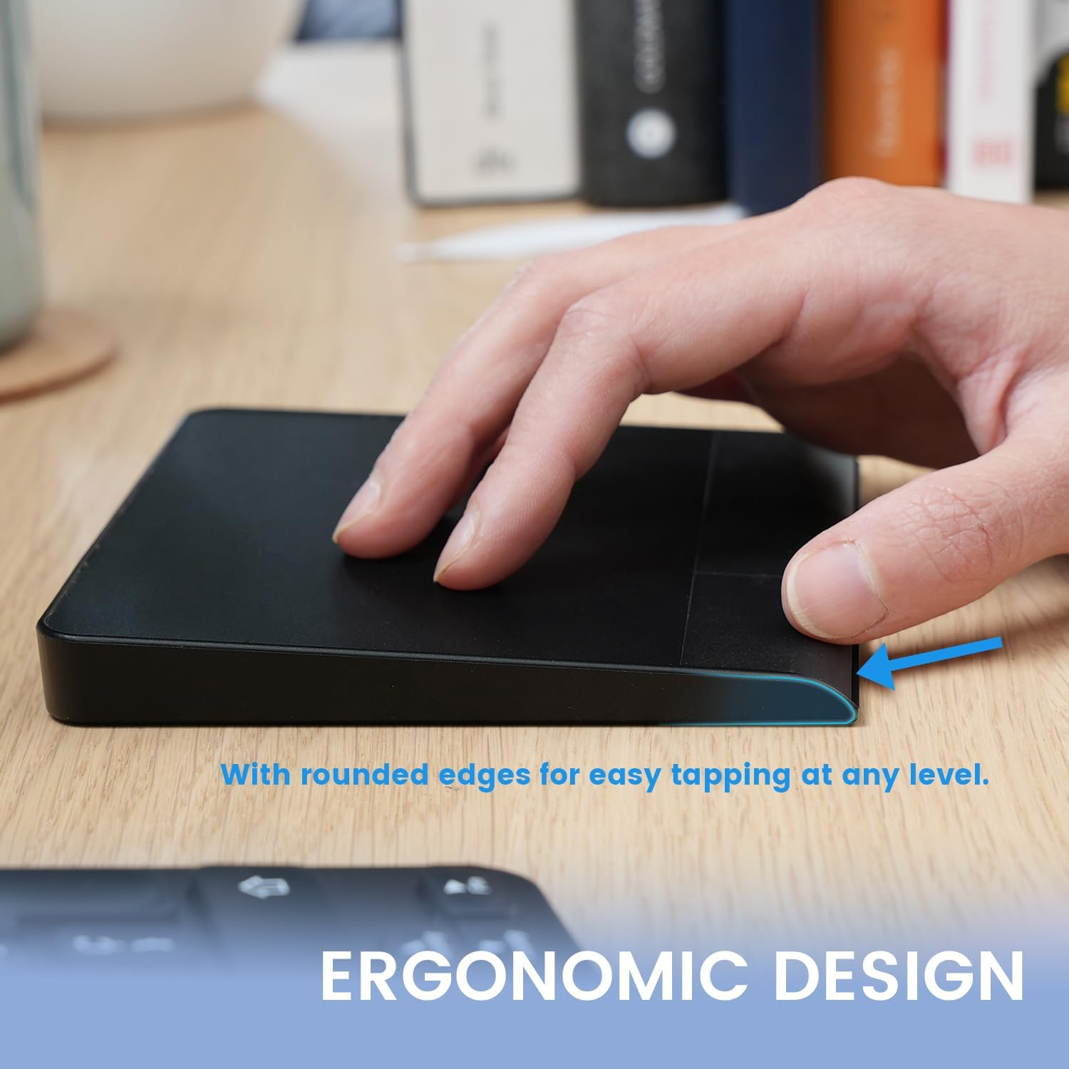 Perixx PERIPAD-506 Wired Slim USB Touchpad - Wired Detachable Touchpad for Desktop and Laptop User - Large Size 5.31X4.57X0.55 Inches - Black image number 6