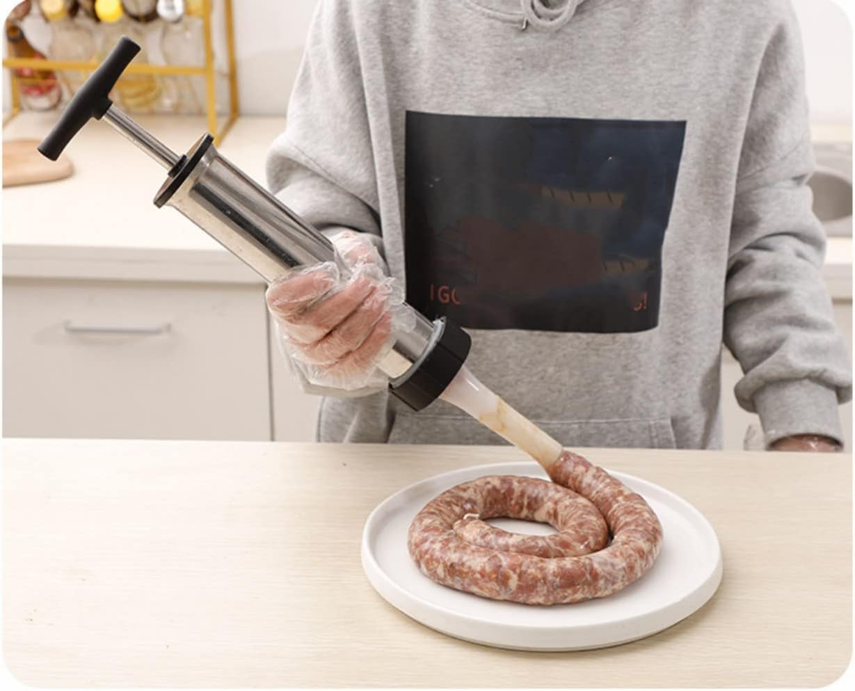 ZNZNANG Manual Sausage Machine-Sausage Filling Machine -Household Sausage Filler-Homemade Sausage Filling Machine Easily Make Various Sausages at Home image number 3