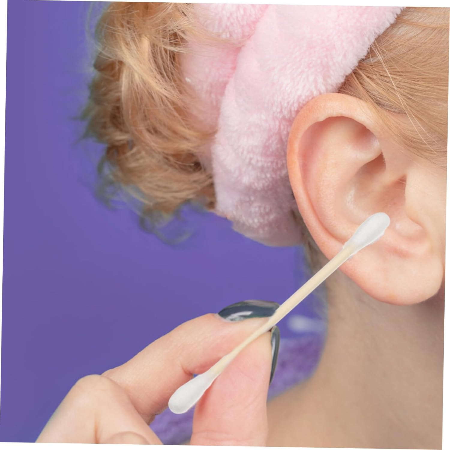 100Pcs Multifunctional Cotton Swabs Tips Double Tipped for Ear Cleaning Makeup Removal Gentle Bamboo Material Portable for Travel image number 4