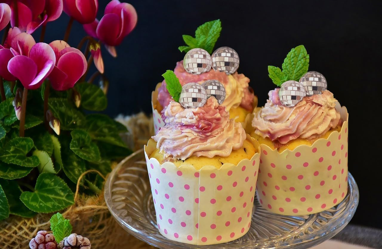 27 Pcs Mirror Disco Ball, Disco Ball, Disco Cake Topper, Disco Party Cake Topper, Disco Ball Cake Decoration, 70'S Disco Cake Decoration, Disco Ball Toppers Saturday Night Party Supplies (27 Pcs) image number 3