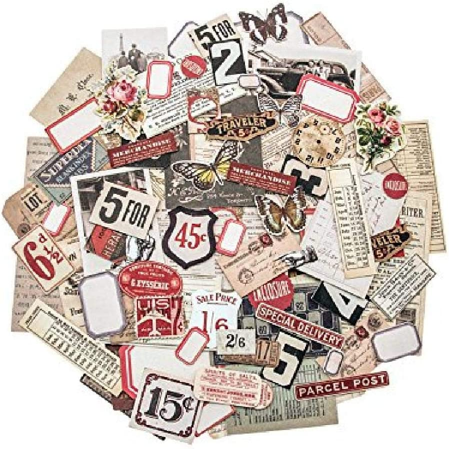 Tim Holtz Idea-Ology Ephemera Pack - Snippets By, Various Sizes, 111 Pieces (TH93564)