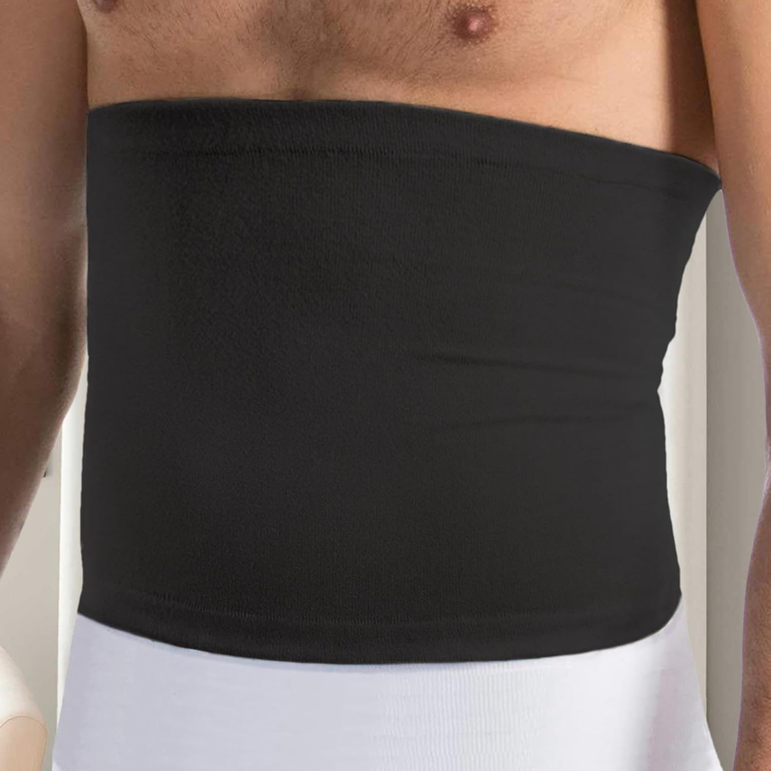 Abdominal Binder, Stomach Abdominal Tummy Control Waist Straps Protector, Soft Belly Belt Protection Belt Stomach Support Belt for Home Offices image number 1