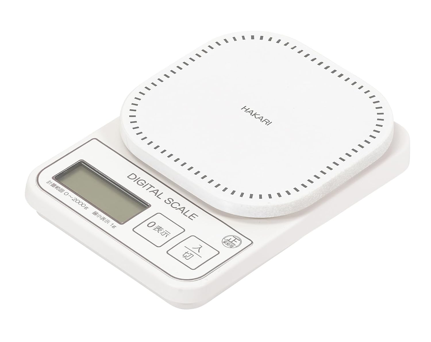Pearl Metal Compact Digital Kitchen Scale, 4.4 Lbs (2.0 Kg), Quantity HAKARI DA-302