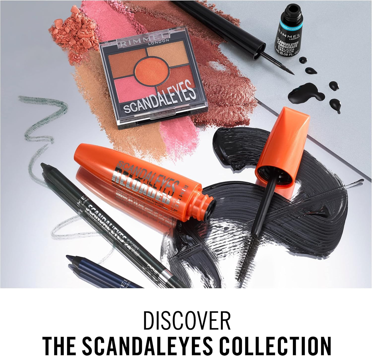 Rimmel London Scandaleyes 5 Pan Reno 04 Burgundy Pink image number 6