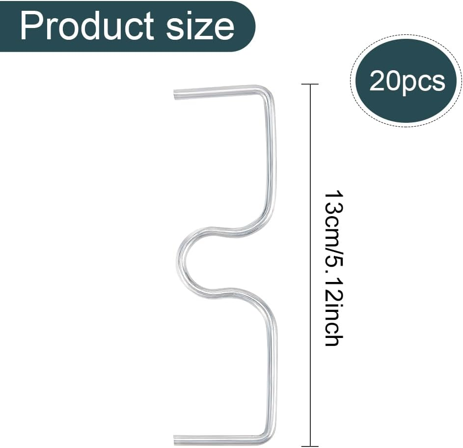 WEBEEDY 20 PCS Tree Branch Puller Tying Machine M-Shaped Tree Branch Spreader Branch Bending Tool for Shaping Fruit Tree Branches