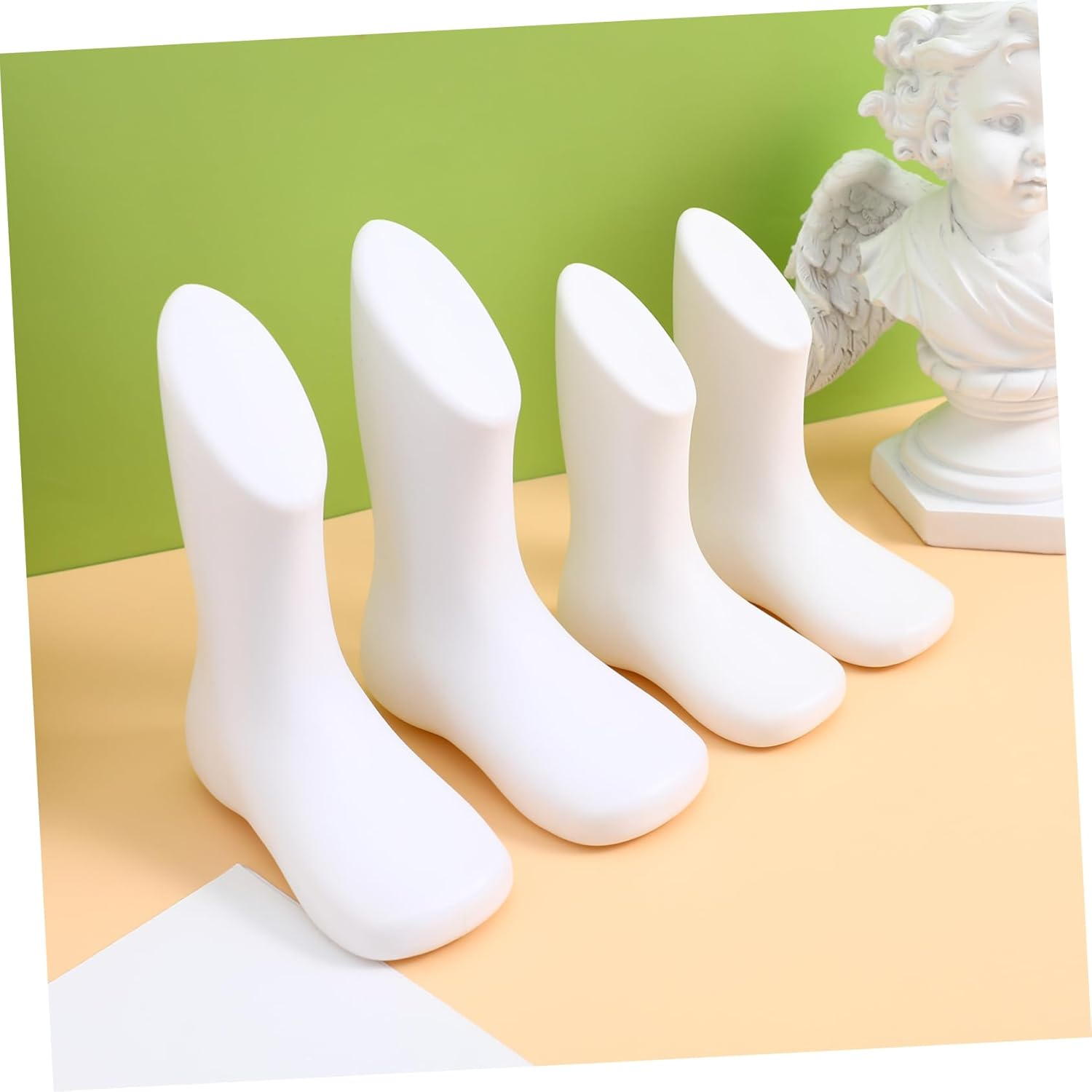 4Pcs Foot Mold Plastic Displaying Mannequin Feet for Shoe Store Retail Supply Reusable Shoe Display image number 3