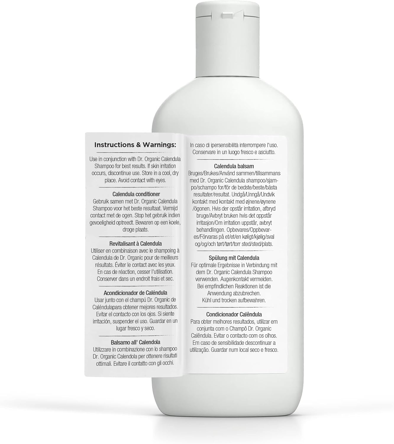 Dr Organic Calendula Conditioner, Fragrance Free, Sensitive Skin, Natural, Vegan, Cruelty-Free, Paraben & Sls-Free, Recyclable & Recycled, Certified Organic, 265 Ml, Packaging May Vary image number 3