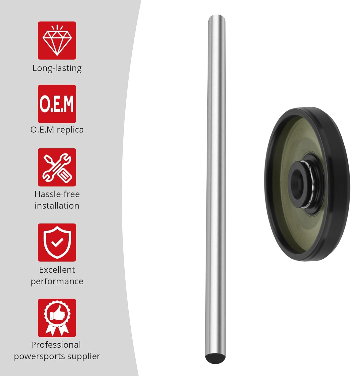 JAVIK Left Clutch Push Rod & Seal Fit for Suzuki GSX1100G Haya-Busa B-King 1300 GSX1300 1991-2020，O.E.M# 23111-26D00 09285-06015