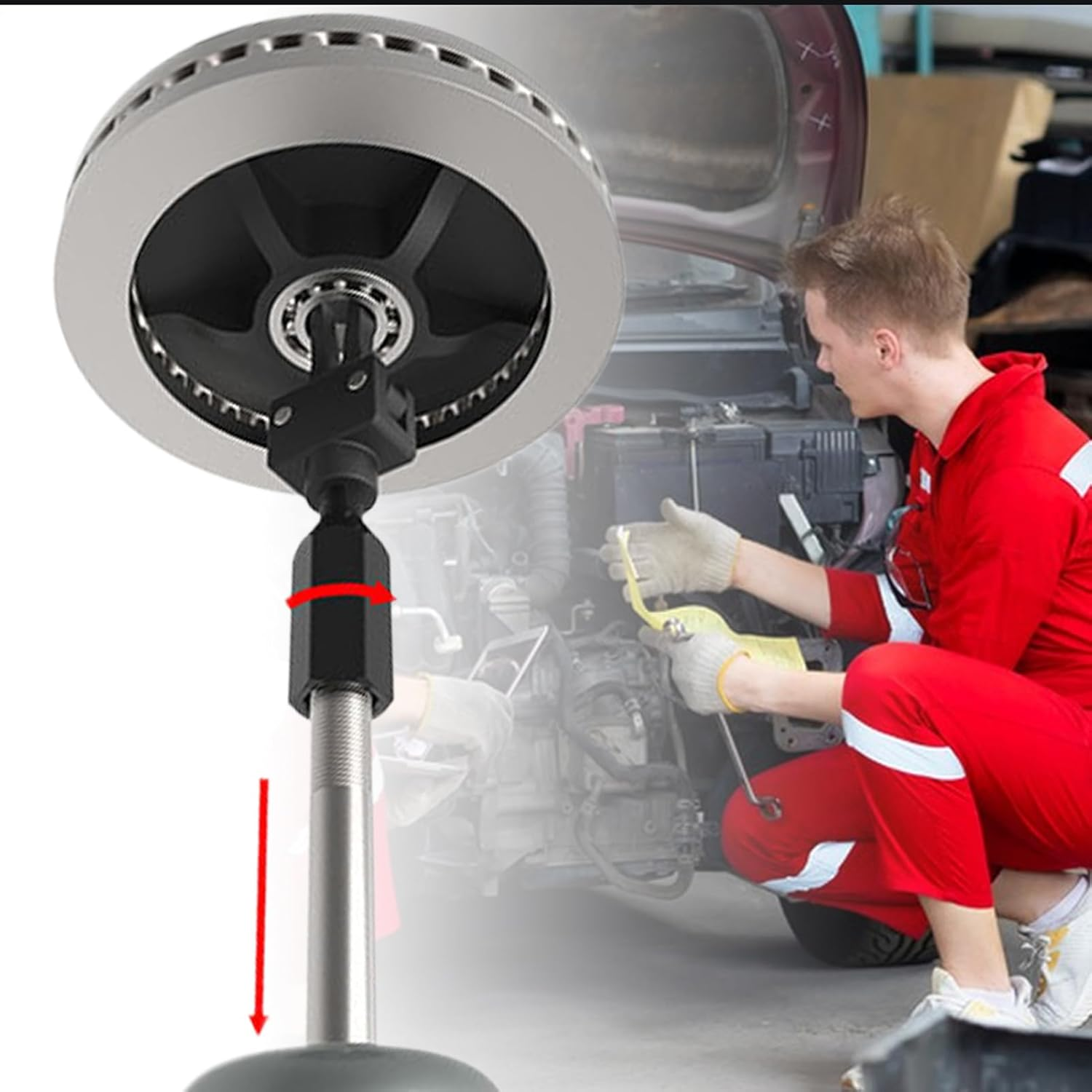 Bearing Puller - Adjustable Two Tool, Design | Bearing Removal Kit for Slide Hammer, Automotive Repair, Car Maintenance, Double Jaw Puller for Threaded Rods and Bearings image number 3