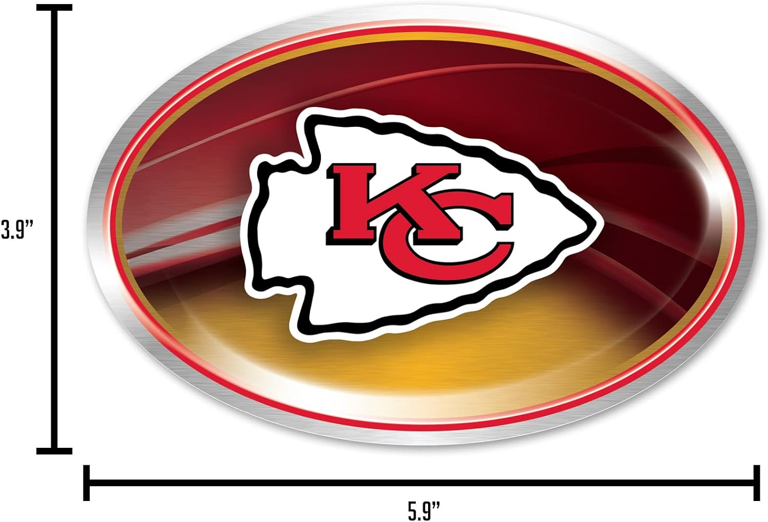 NCAA Metallic Team Logo Sticker image number 4