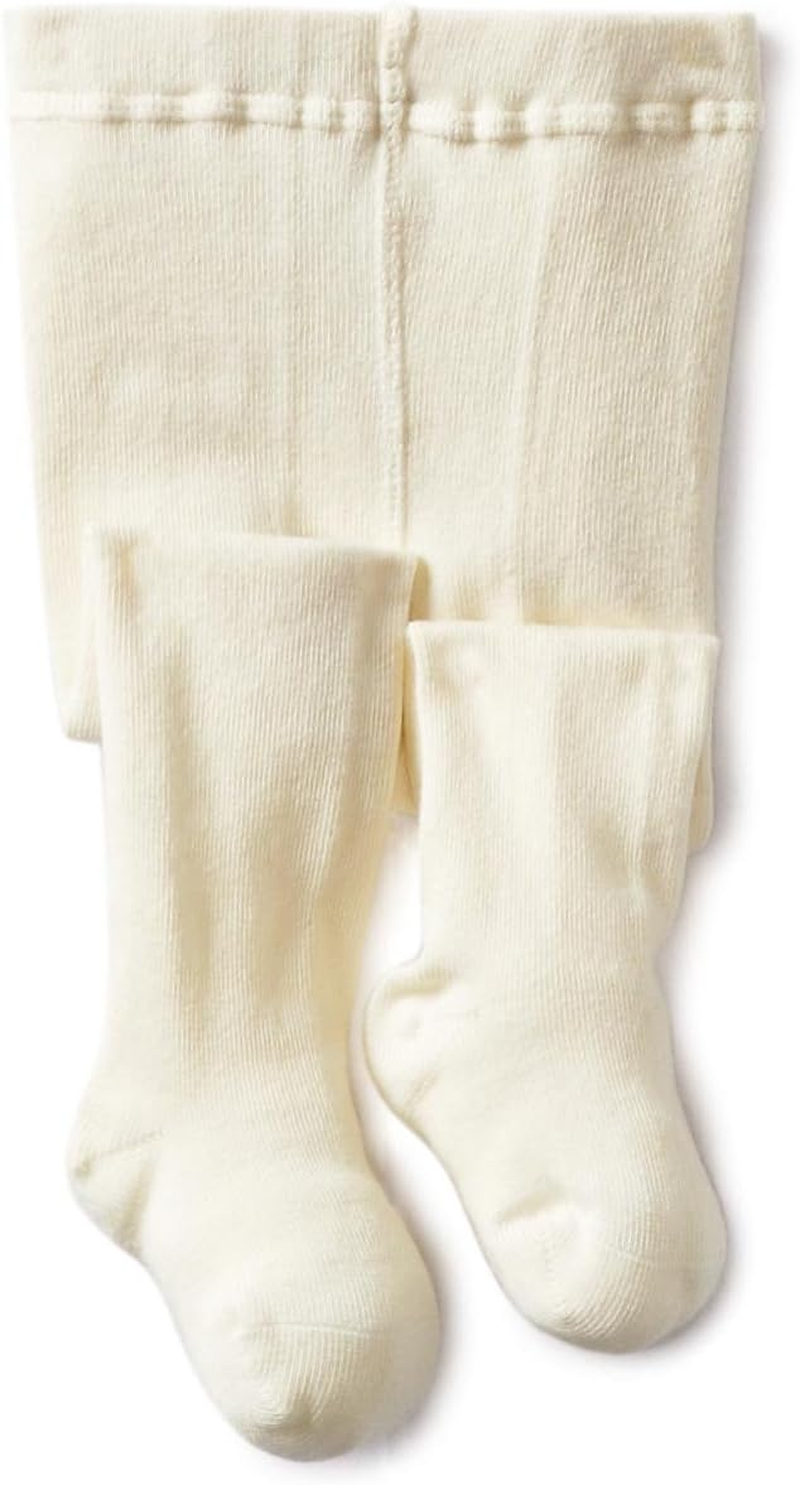 Jefferies Socks Baby Girls' Seamless Organic Cotton Tights image number 6