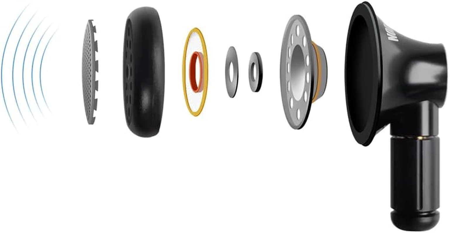 Wisetech NOBUNAGA Labs MMCX Compatible In-Ear Earphones, Silver image number 3