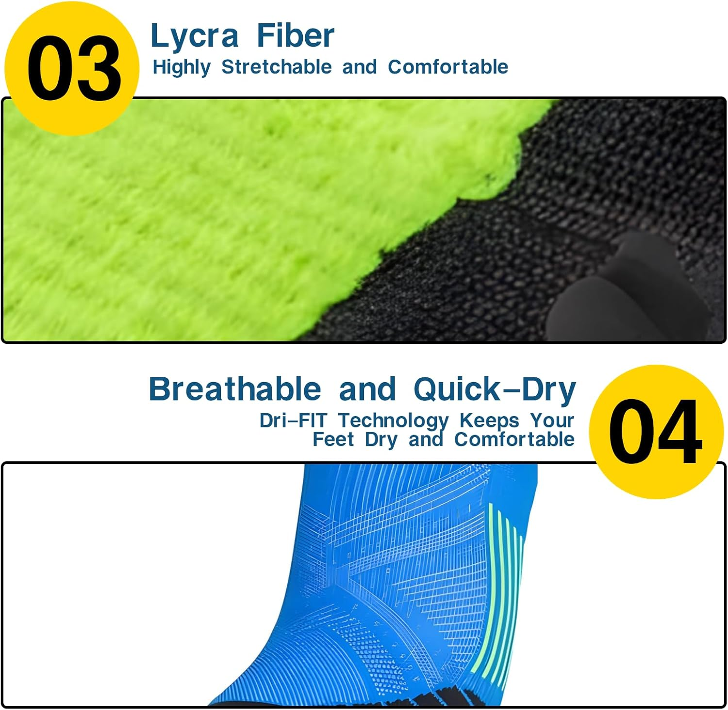 ONBPIY Mens Running Socks 3 Pairs Low Cut No Show Athletic Socks anti Blister Moisture Wicking for Small Medium Feet AU Size S M image number 5