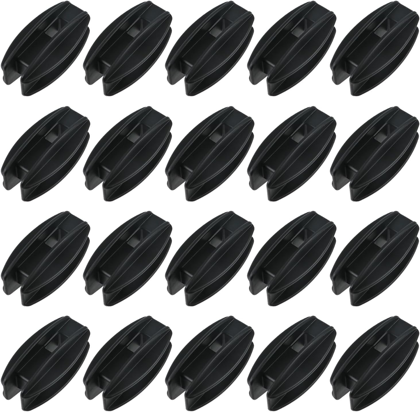 20 Pcs Bull Nose End Insulator for Electric Fence - AU Standard Durable Plastic Livestock Fencing Insulators, Electric Fence Post Insulators for Secure & Weatherproof Installation (Black) image number 1