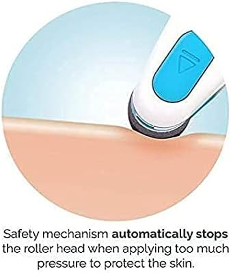 Electric Callus Remover for Feet, Professional Pedicure Tools Refill Roller,Remove Heels Dead Skin of Best Foot File Kit(Pink) - Blue image number 2