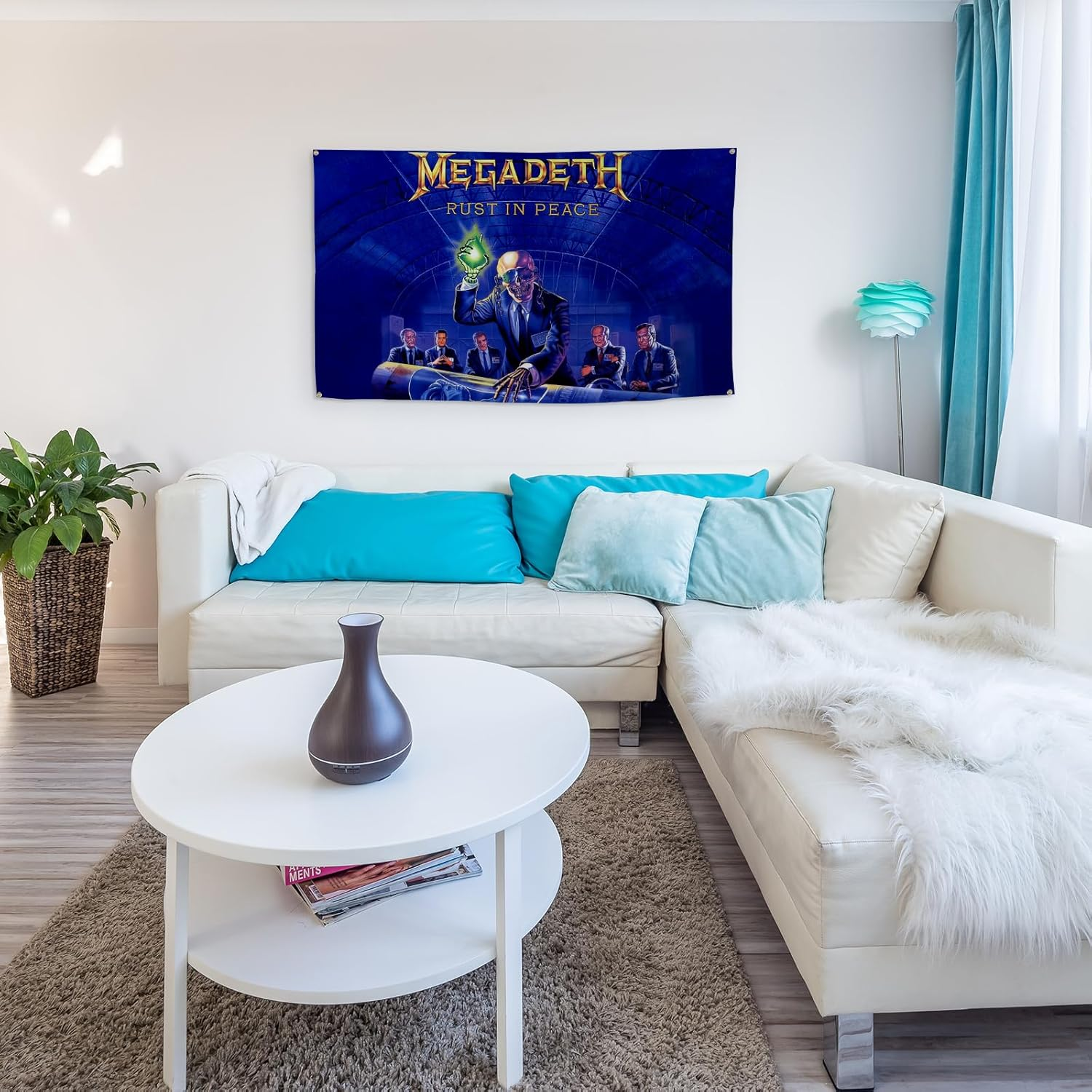 BYADKOA Megadeth Rust in Peace Poster Flag Tapestry, 3X5 Feet, Music Poster #1, Wall Art for Bedroom, Decor Gift image number 2