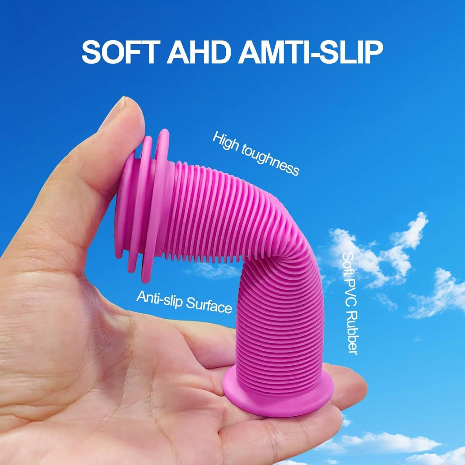 Bike Handlebar Grips, 4 Pcs Anti-Slip Soft Rubber Handlebar Grips for Universal Kids Bikes, Balance, Scooter, and Folding Bikes,Comfortable & Safe Bicycle Handle Bar Grips image number 2