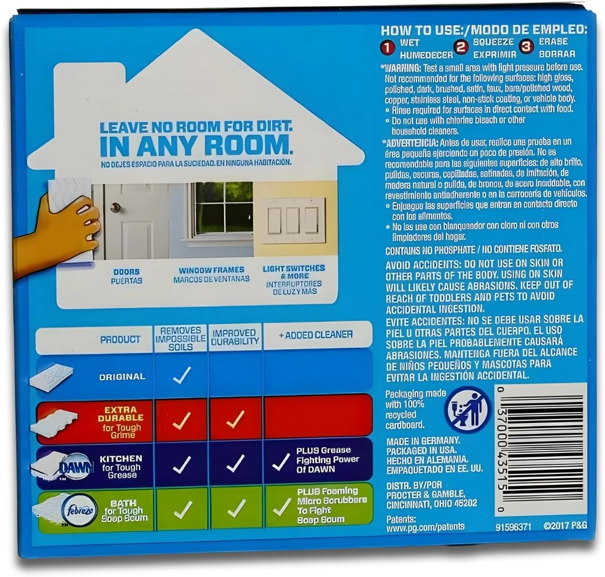 Mr Clean Erase and Renew Magic Eraser, Original, 2 Count image number 4