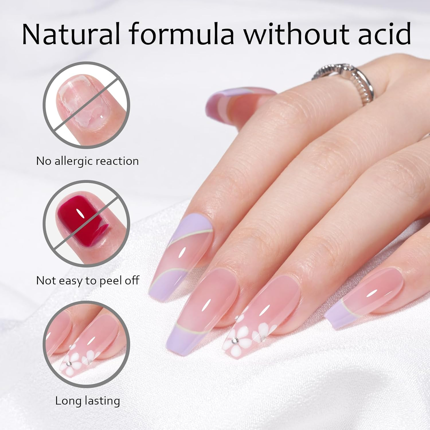 TOMICCA Nail Dehydrator and Primer Set, 2 * 15ML Gel Nail Polish Nail Primer and Nail Dehydrator, Acid Free Superior Protein Bonding, Fast Air Dry for Gel Polish and Acrylic Powder image number 2