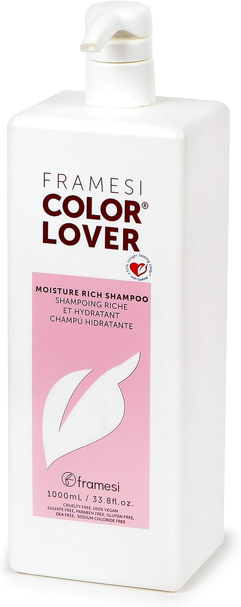 Framesi Color Lover Moisture Rich Shampoo, 999.58 Ml image number 3