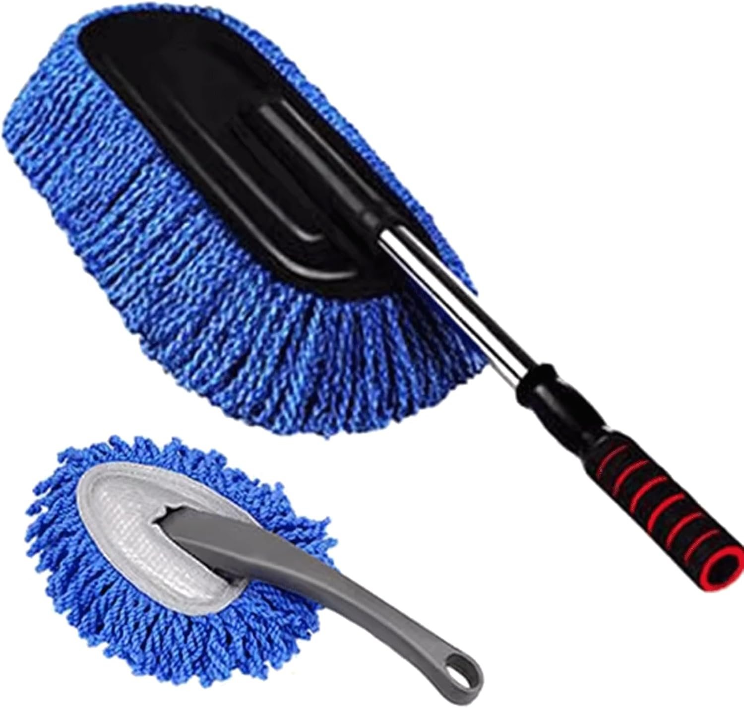 Cleaning Brush Set Retractable Car Wash Mop Special Car Wiping Brush Soft Bristles Dust Duster Car Brush No Harm for Car Surface image number 2