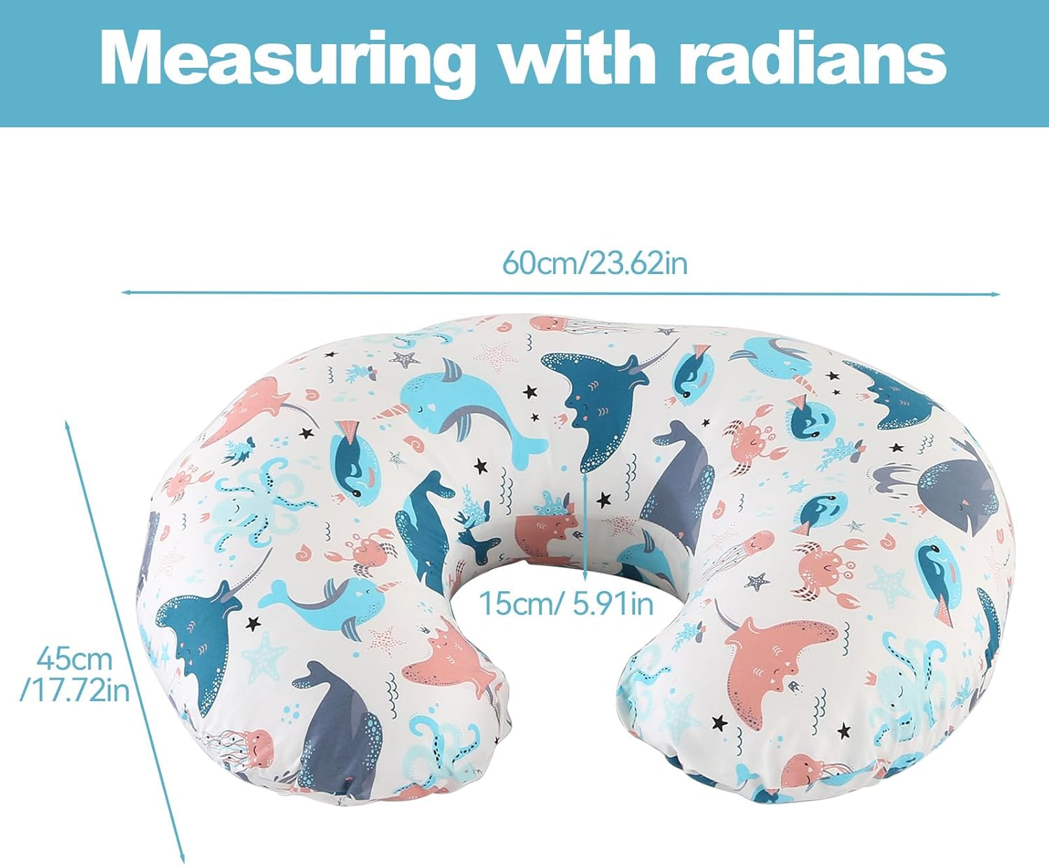 Nursing Pillow, Multifunctional Breast Feeding Pillows for Mom Washable Breastfeeding Pillows image number 1