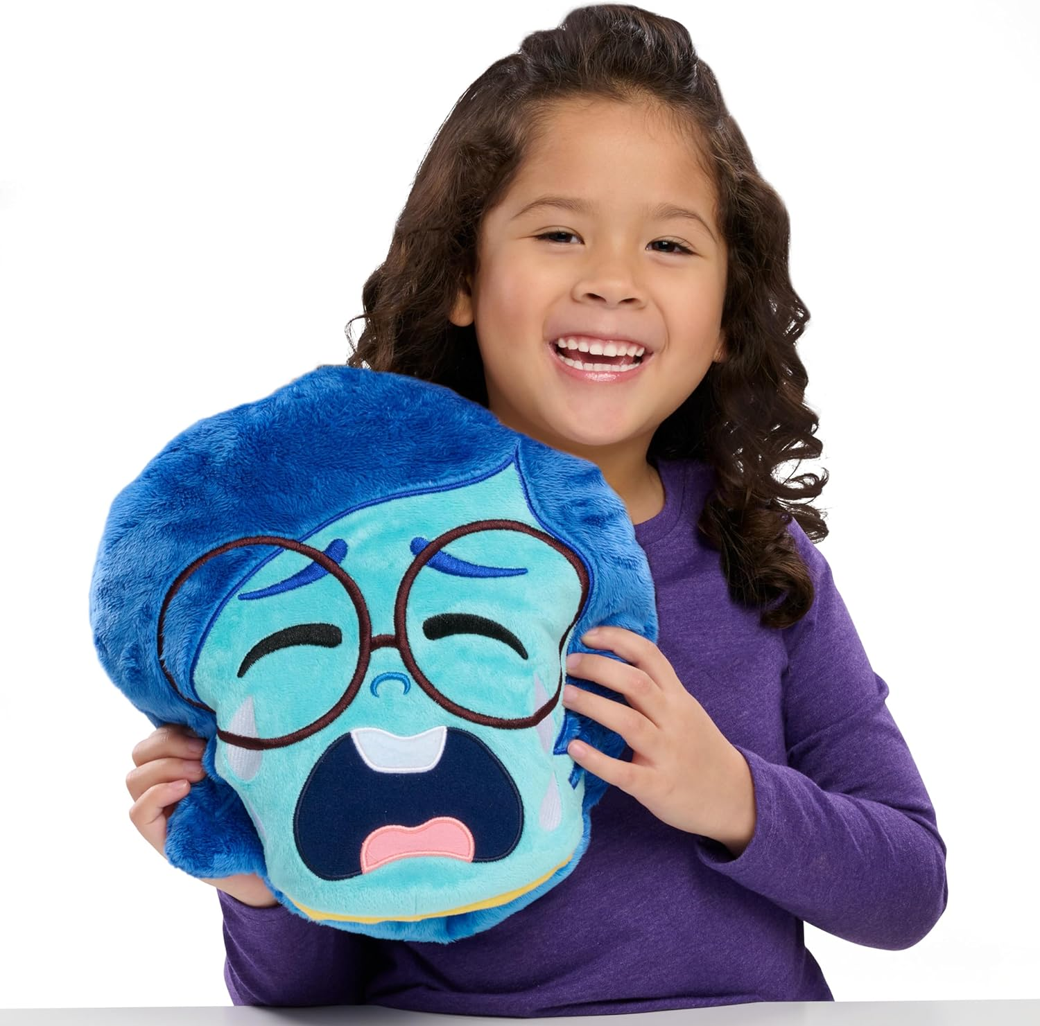Inside Out 2 Flip-A-Mood Reversible Plush Joy/Sad, Kids Toys for Ages 3 up by Just Play image number 4