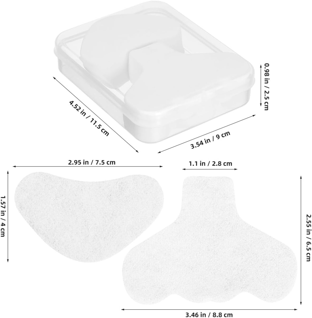 Garneck 200 Pcs Cotton Nose and Chin Pads Gentle Cleansing Pore Strips for Blackhead Removal Proper Multi Purpose Facial Patches for Nose Chin Forehead and Cheeks Skincare Routine image number 2