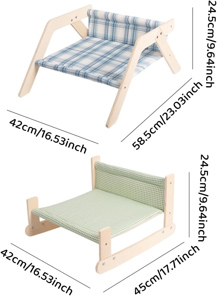 AIMALL Cat Fabric Recliner Rocker, Four Seasons Universal, Removable Washable Hammock Bed, Pet Rocking Sofa image number 2