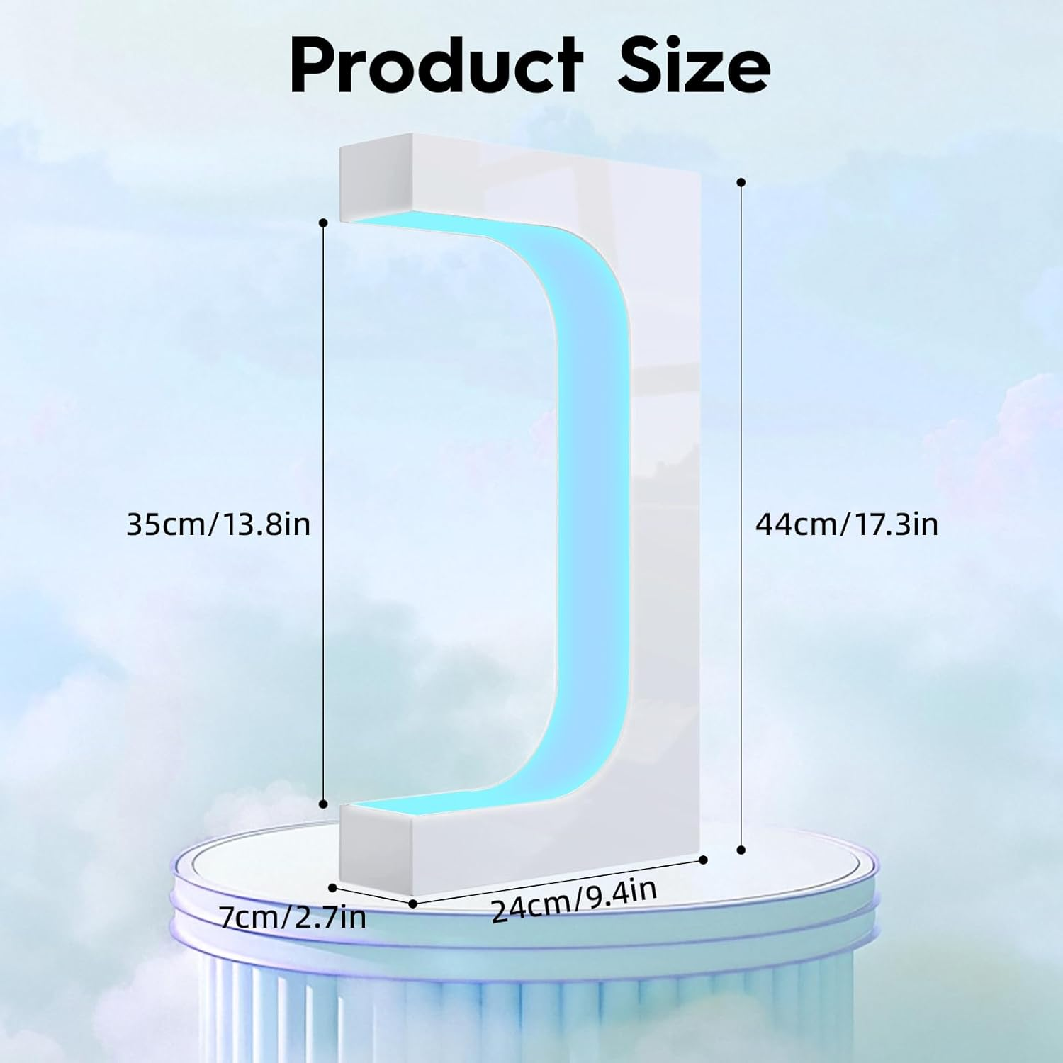 KAIGITE Magnetic Floating Shoe Display Stand, Rotating Levitation Shoe Rack with 16 Colors LED Lights, Levitating Sneaker Stand Holder for Shoe Collection Advertisement Exhibition (White) image number 5