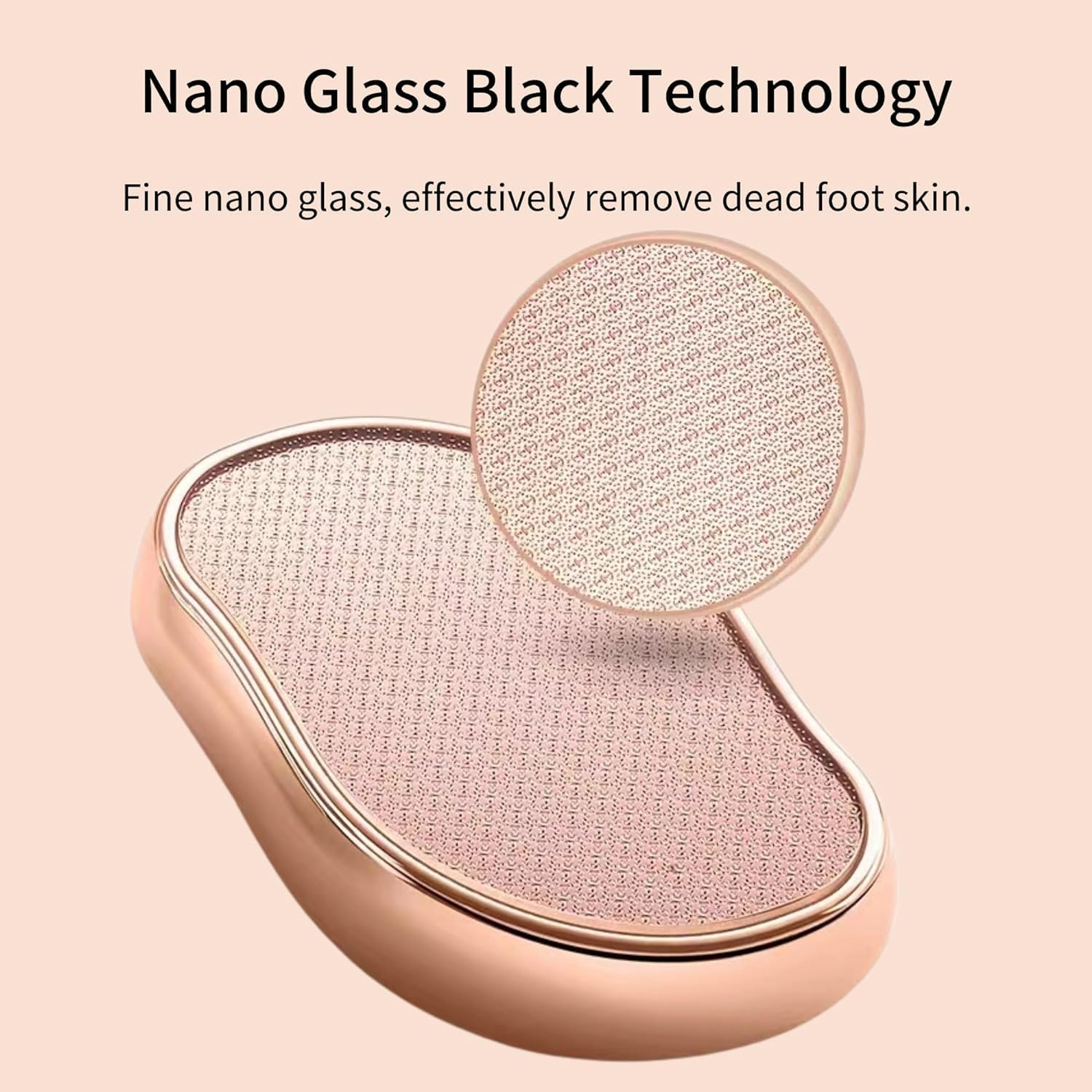 Generic Callus Remover for Feet, Safe and Durable Nano Glass Foot File Professional Foot Care for Dead Skins, Foot Calluses, Foot Corns and Foot Cuticles (Gold) image number 6