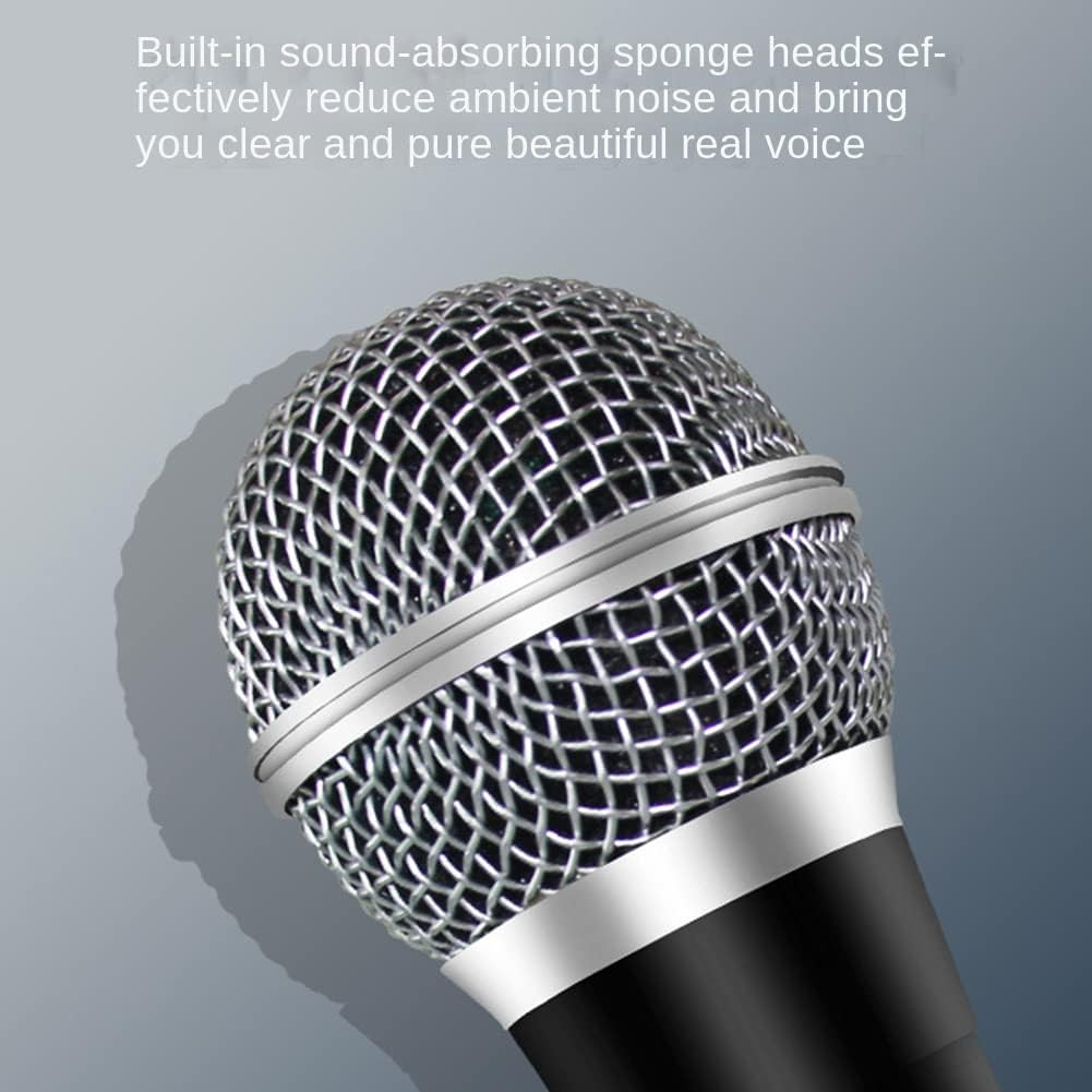 Veumoie Handheld Professional Wired Dynamic Microphone Clear Voice Mic for Karaoke Vocal Music Performance image number 1