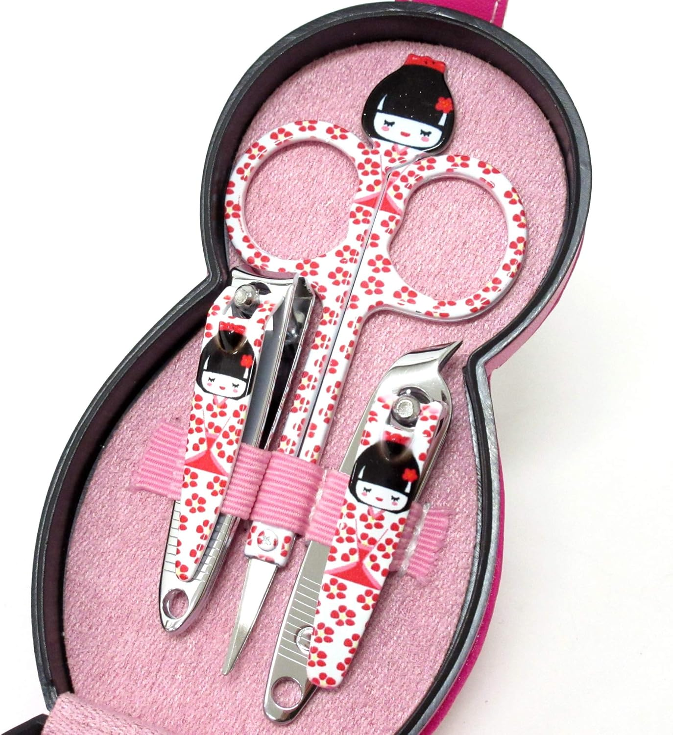 Nail Clipper Set in Japanese Kokeshi Doll Case image number 6