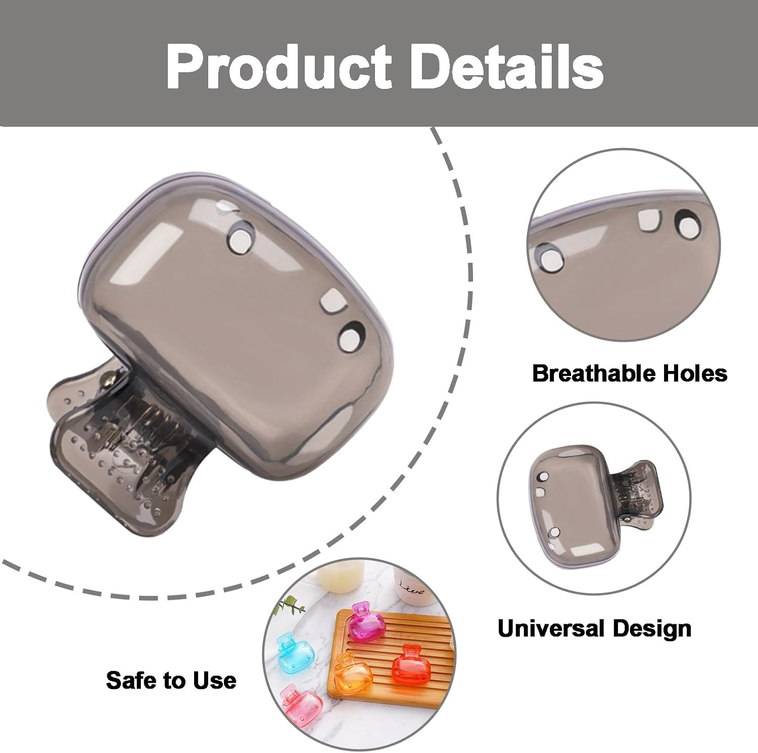 10Pcs Toothbrush Covers, Toothbrush Head Cover, Portable Durable Toothbrush Cover Clip with Manual and Electric Toothbrush, Toothbrush Covers Head Cap for Home Travel Bathroom School Camping image number 4