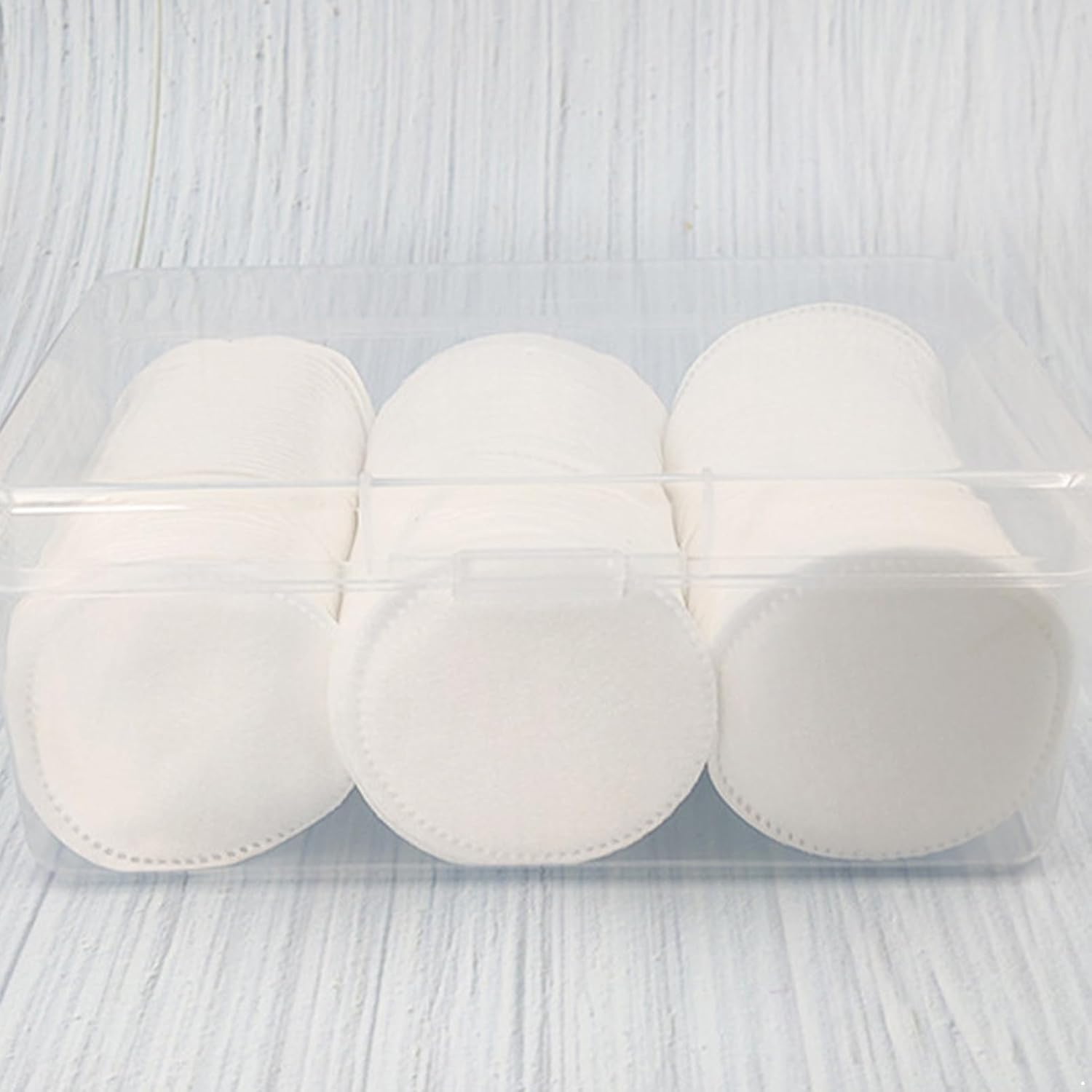 Aislor 100 Pieces Thickened Reusable Cotton Pads for Sensitive Skin Ideal for Cleansing Toner and Nail Care Blue One Size image number 2