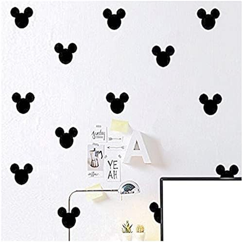 HORNO Cartoon Wall Sticker,Cute Animal Wall Art Easy Removable(Black) image number 2