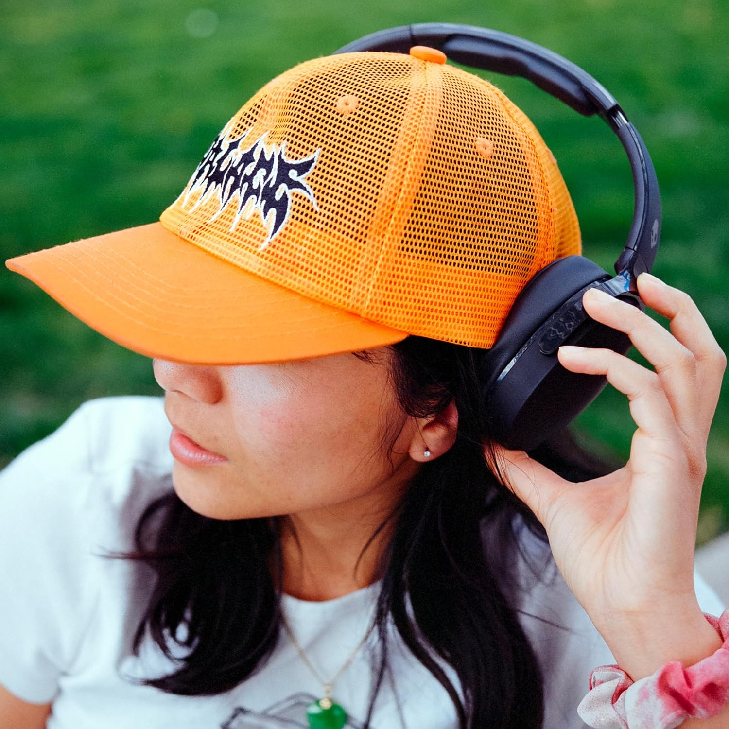 Skullcandy Hesh ANC Wireless Over-Ear Bluetooth Headphones with Charging Cable, True Black - Mod White image number 3