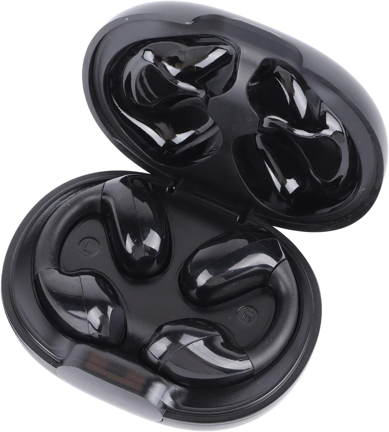 Bewinner Clip-On Bluetooth 5.3 Headphones, Open Ear Headphones with Touch Control, Hifi Stereo Bone Conduction Earbuds for Outdoor Sports, Running, Cycling, Hiking, Black image number 6