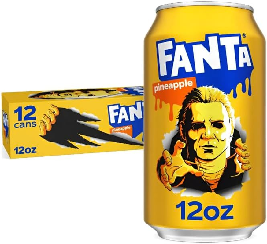 Fanta Pineapple Soda Can, 12 X 355 Milliliters