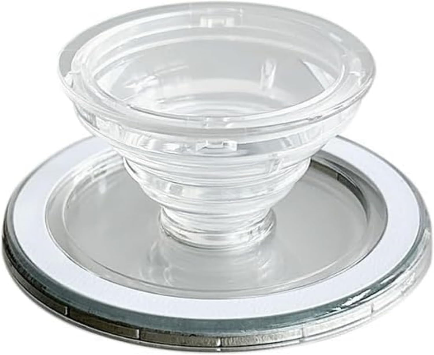 Suytvenxau Magnetic Phone Grip Ring Holder Easy Hold Free Hand Angled Adjustable Removeable Transparent Clear Compatible with All Smartphones and Cases image number 6