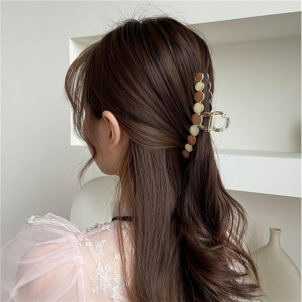 Crystal Hair Accessories,Clips Hairpins,Clip Plate,Hairpins for Women Hair Claws Flower Crab Hair Clips Women Girls Hairstyling Barrettes Headdress Accessories (Color : D) image number 4