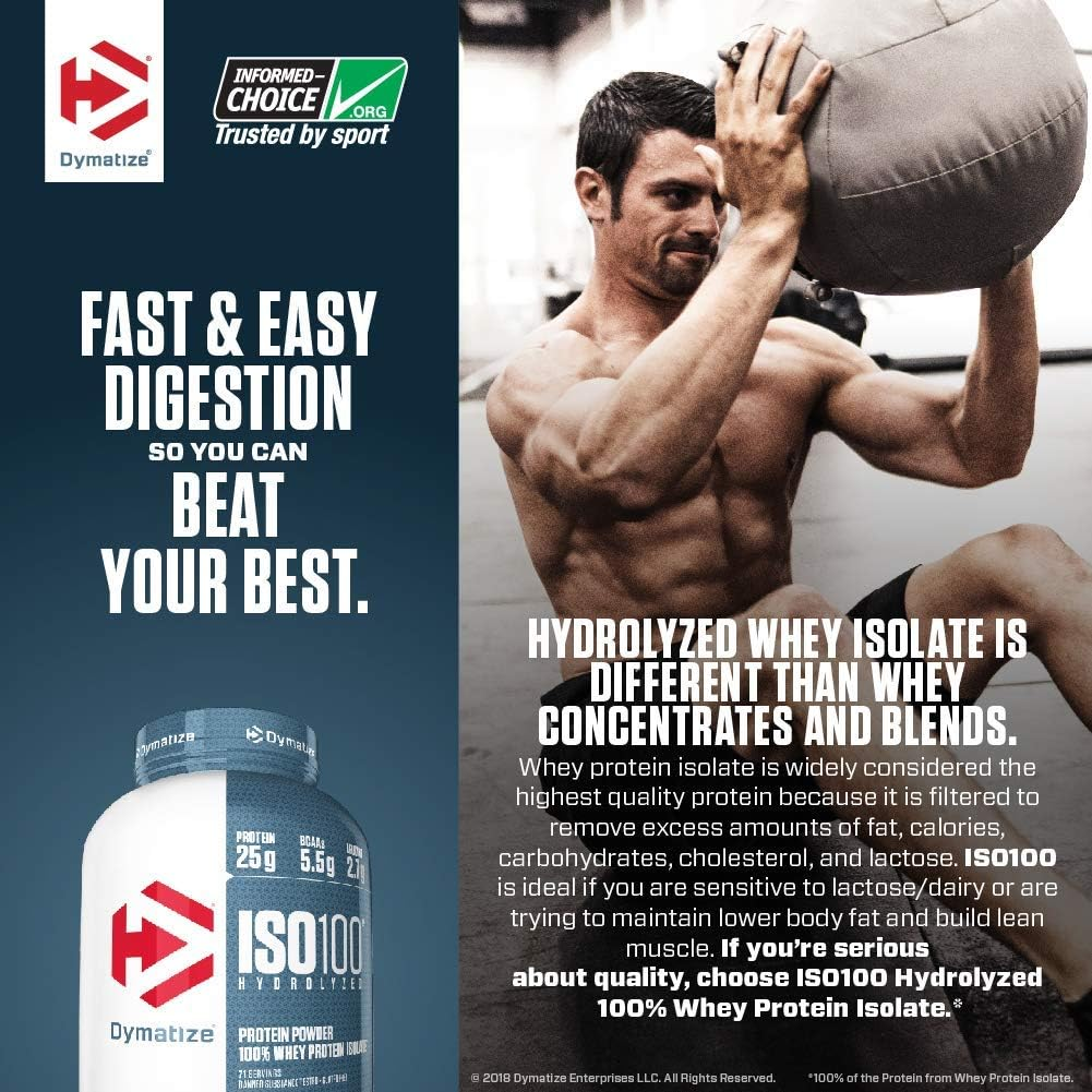 Dymatize Iso-100 Strawberry - 5 LBS image number 1