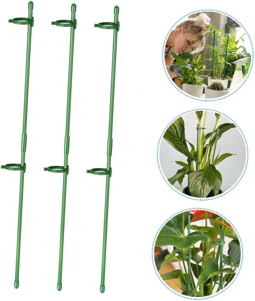 Plant Support Stakes for Flower Plants Adjustable Clamps and Connecting Tubes image number 1