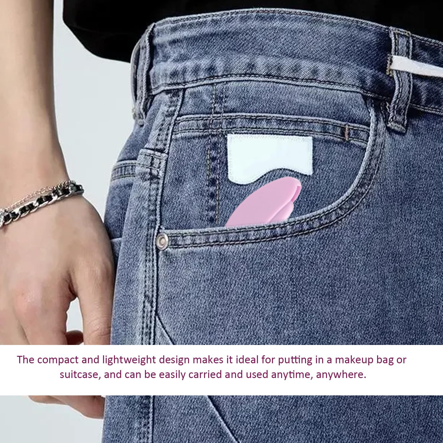 2 Pack Eyelash Combs, Classic Simple Eyelash Comb, Folding Eyelash Comb, Convenient Travel Eyelash Separator, Beauty and Makeup Gadgets image number 3