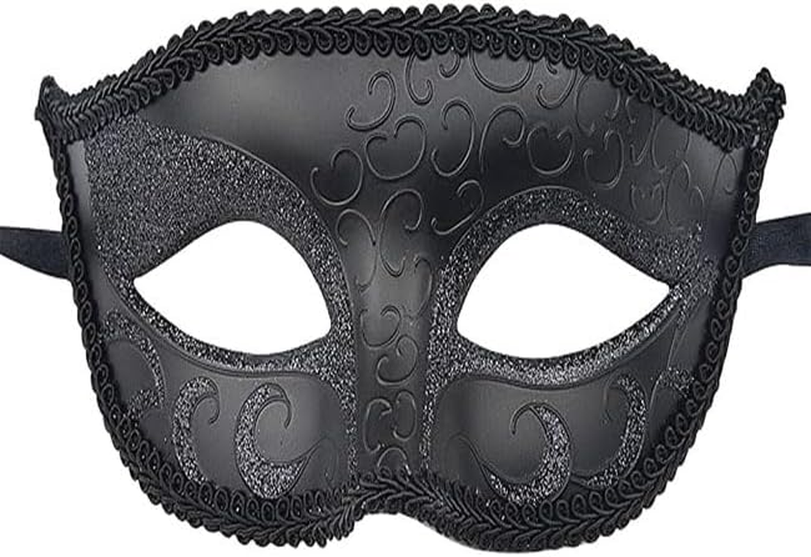Limcryspp Couple Masquerade Ball Masks, Role-Playing Party Masks - the Perfect Matching Mask Set for Romantic Events image number 3