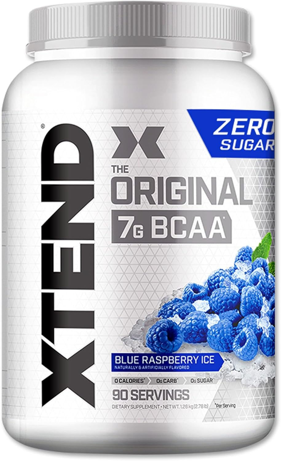 Scivation Xtend BCAA Powder, Branched Chain Amino Acids, Bcaas, Blue Raspberry, 90 Servings