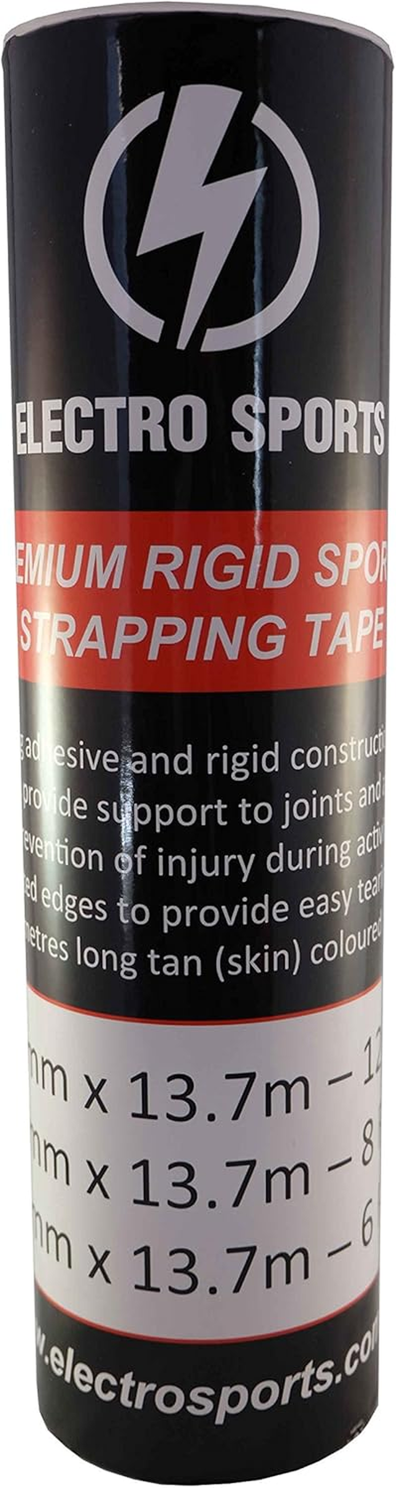 Premium Rigid Sports Strapping Tape - 6 Rolls X 50Mm X 13.7M